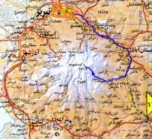 نقشه منطقه سهند/www.shirazjavanclub.com